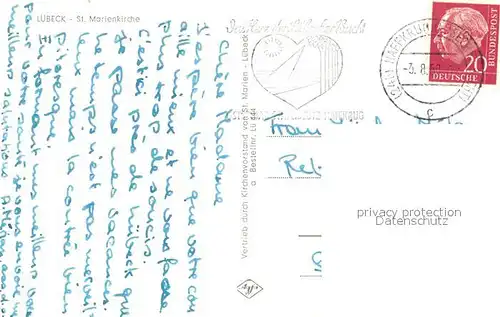 AK / Ansichtskarte Luebeck St Marienkirche Luebeck