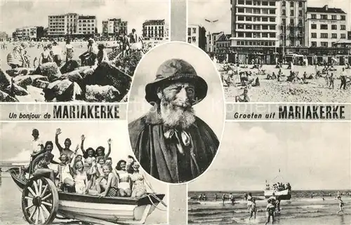 AK / Ansichtskarte Mariakerke_Oostende Strandpartien Mariakerke_Oostende