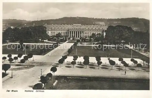 AK / Ansichtskarte Koblenz_Rhein Schloss Koblenz_Rhein