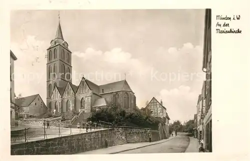 AK / Ansichtskarte Minden_Westfalen Marienkirche Minden_Westfalen