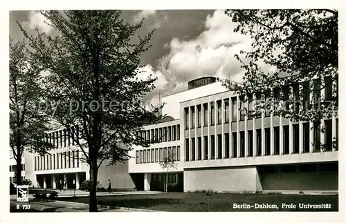 AK / Ansichtskarte Dahlem_Berlin Freie Universitaet Dahlem_Berlin