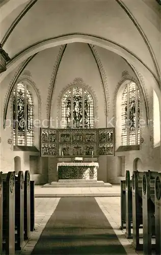 AK / Ansichtskarte Burg_Fehmarn St Nikolaikirche Altarraum Burg Fehmarn