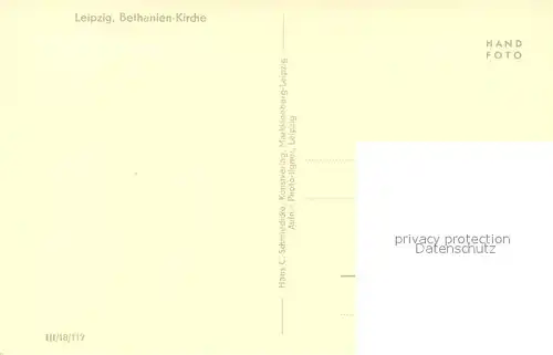 AK / Ansichtskarte Leipzig Bethanienkirche Leipzig