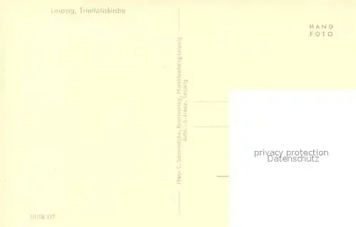 AK / Ansichtskarte Leipzig Trinitatiskirche Leipzig