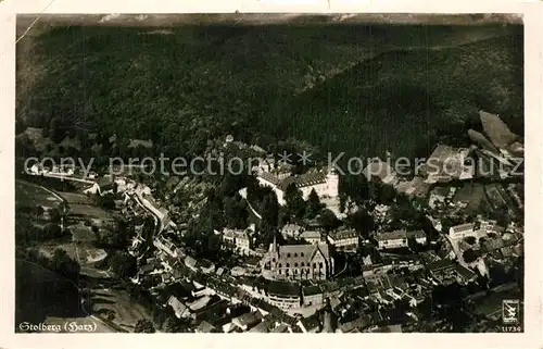 AK / Ansichtskarte Stolberg_Harz Fliegeraufnahme Stolberg Harz