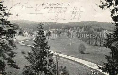 AK / Ansichtskarte Bad_Brambach Blick ins Roethenbachtal Bad_Brambach