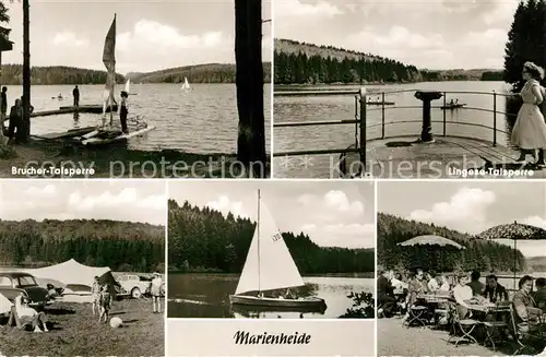 AK / Ansichtskarte Marienheide Brucher Talsperre Lingese Talsperre Camping Marienheide