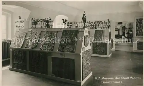 AK / Ansichtskarte Worms_Rhein Museum Eisenzimmer I Worms Rhein