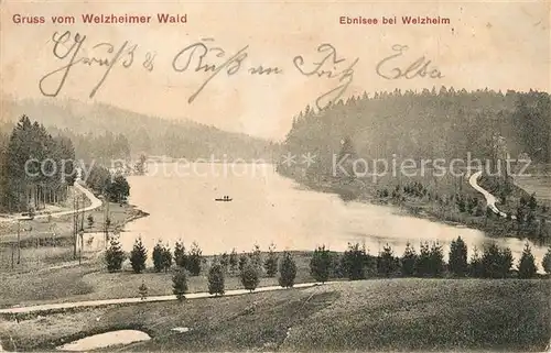 AK / Ansichtskarte Ebnisee Walzheimer Wald Seepartie Ebnisee