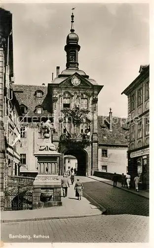AK / Ansichtskarte Bamberg Rathaus Bamberg