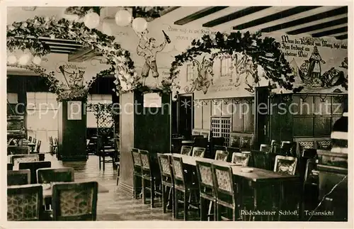 AK / Ansichtskarte Ruedesheim_Rhein Zum Ruedesheimer Schloss Drosselgasse Ruedesheim Rhein