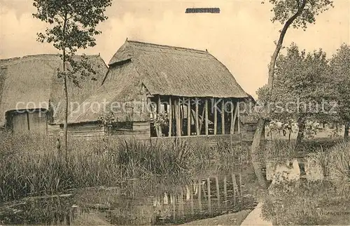 AK / Ansichtskarte Hofstede_Antwerpen Alter Bauernhof Partie am Wasser Hofstede_Antwerpen