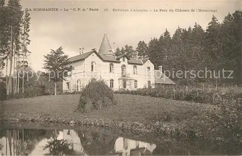 AK / Ansichtskarte Alencon Parc du Chateau de l Hermitage Schloss Park Alencon