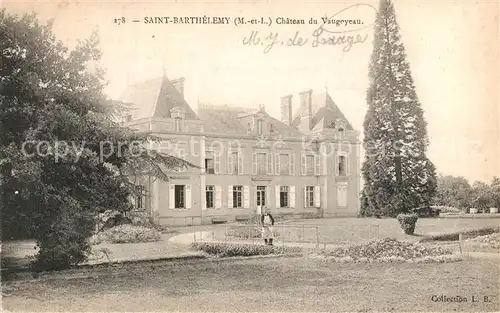 AK / Ansichtskarte Saint Barthelemy d_Anjou Chateau du Vaugoyeau Schloss Saint Barthelemy d_Anjou