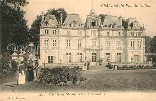 AK / Ansichtskarte Ecoivres Chateau Saint Maurice Collection Chateaux du Pas de Calais Ecoivres