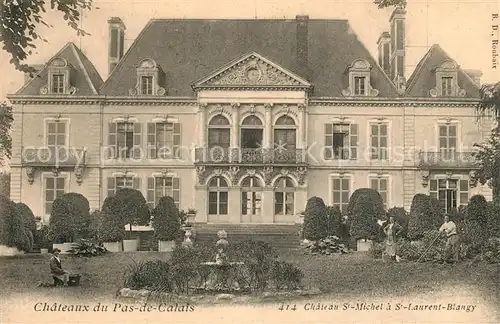 AK / Ansichtskarte Saint Laurent Blangy Chateau Saint Michel Schloss Saint Laurent Blangy