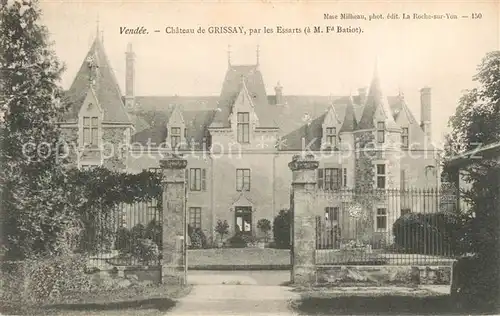 AK / Ansichtskarte Les_Essarts_Vendee Chateau de Grissay Schloss Les_Essarts_Vendee
