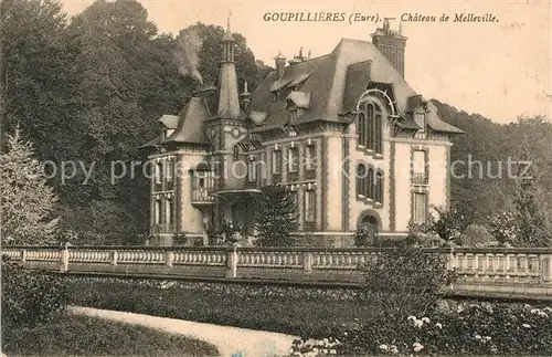 AK / Ansichtskarte Goupillieres_Eure Chateau de Melleville Schloss Goupillieres Eure