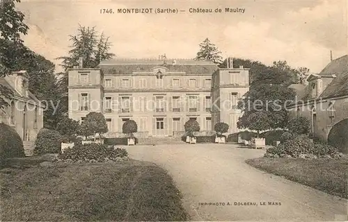 AK / Ansichtskarte Montbizot Chateau de Maulny Schloss Montbizot