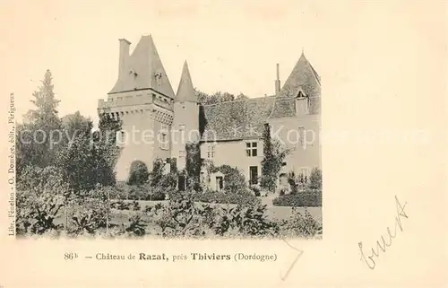 AK / Ansichtskarte Thiviers Chateau de Razat Schloss Thiviers