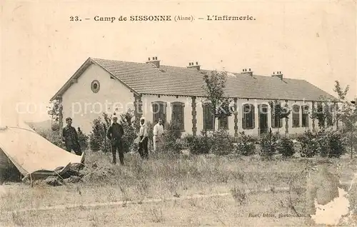AK / Ansichtskarte Sissonne_Aisne Camp Infirmerie Sissonne Aisne
