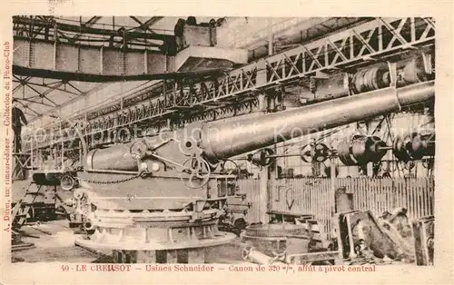 AK / Ansichtskarte Le_Creusot_Saone et Loire Usines Schneider Canon Le_Creusot_Saone et Loire
