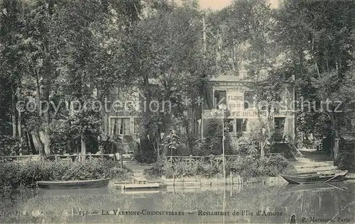 AK / Ansichtskarte La_Varenne Chennevieres Restaurant de l Ile d Amour La_Varenne Chennevieres