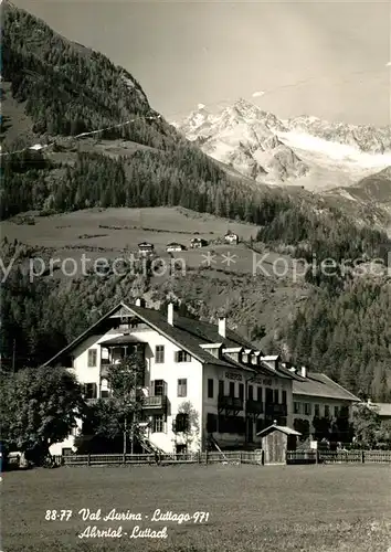 AK / Ansichtskarte Luttach_Ahrntal_Suedtirol Albergo Hotel Val Aurina Alpen Luttach_Ahrntal_Suedtirol