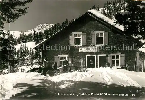 AK / Ansichtskarte Brand_Bludenz Skihuette Palued Wintersportplatz Alpen Brand Bludenz