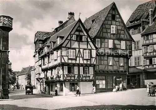 AK / Ansichtskarte Colmar_Haut_Rhin_Elsass La Grand  Rue Auberge Au fer Rouge Colmar_Haut_Rhin_Elsass