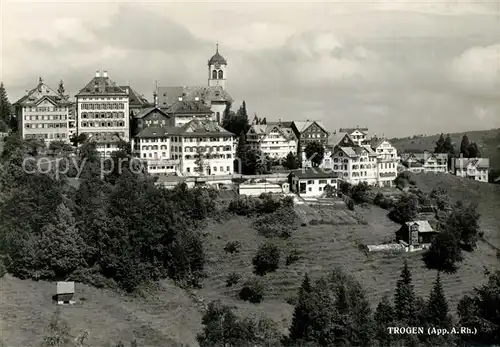 AK / Ansichtskarte Trogen_AR Panorama mit Blick zur Kirche Trogen_AR