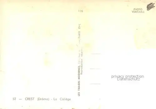 AK / Ansichtskarte Crest Le College Crest