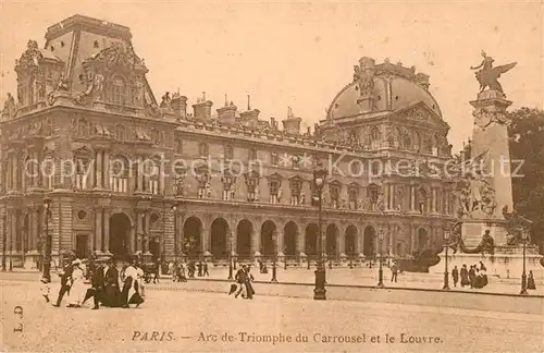 Paris Arc de Triomphe du Carrousel et le Louvre Paris
