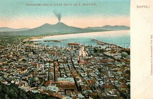 Napoli_Neapel Panorama della Citta visto da San Martino Napoli Neapel