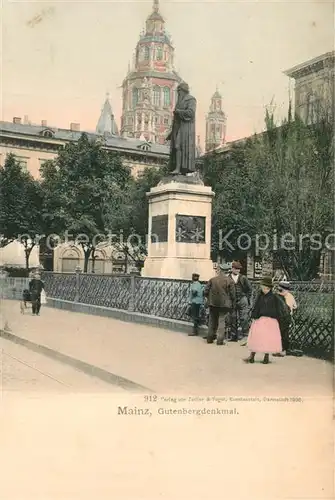 Mainz_Rhein Gutenbergdenkmal Mainz Rhein