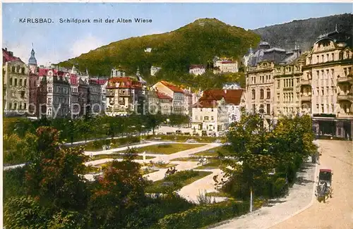 Karlsbad_Eger Schildpark mit der Alten Wiese Karlsbad_Eger