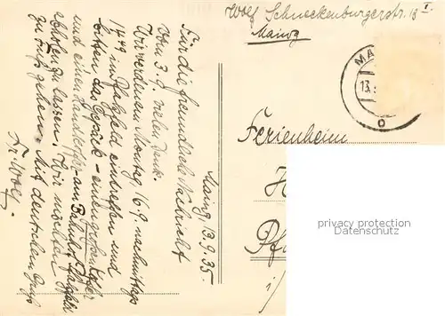 Mainz_Rhein Panorama Zeichnung Mainz Rhein