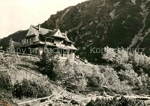 AK / Ansichtskarte Tatry_Wysokie Schronisko PTTK im St Staszica nad Merskim Ckiem Tatry Wysokie