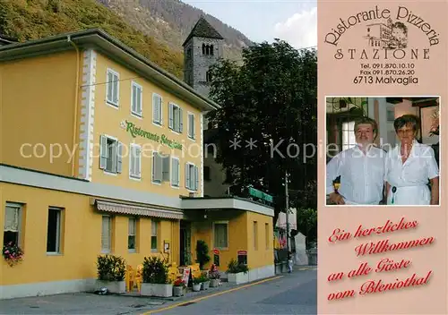 AK / Ansichtskarte Malvaglia Ristorante Pizzeria Stazione Malvaglia