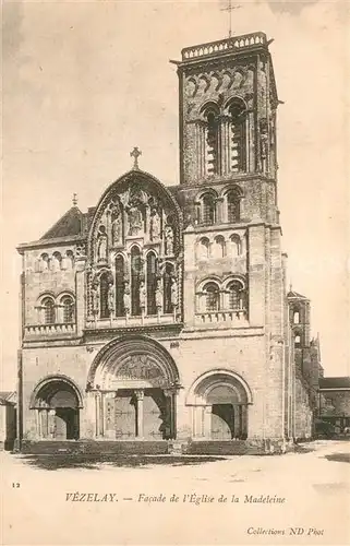 AK / Ansichtskarte Vezelay Eglise de la Madeleine Vezelay