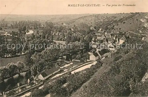 AK / Ansichtskarte Mailly le Chateau Vue prise des Promenades Mailly le Chateau