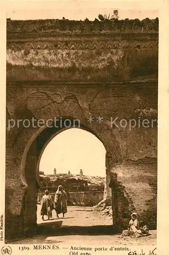 AK / Ansichtskarte Meknes Ancienne porte d entree Meknes