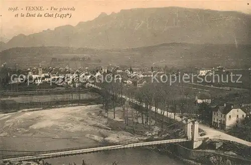 AK / Ansichtskarte Yenne Vue generale et Dent du Chat Alpes Yenne