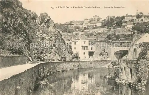 AK / Ansichtskarte Avallon Entree de Cousin le Pont Route de Pontaubert Avallon