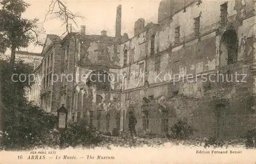 AK / Ansichtskarte Arras_Pas de Calais Le Musee Grande Guerre Truemmer 1. Weltkrieg Arras_Pas de Calais