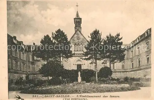 AK / Ansichtskarte Saint Saulge Etablissement des Soeurs vue interieure Saint Saulge