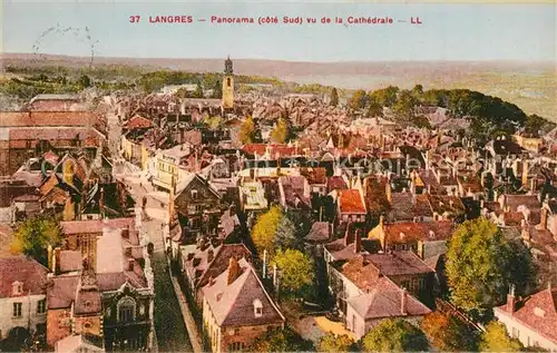 AK / Ansichtskarte Langres Panorama vu de la Cathedrale Langres
