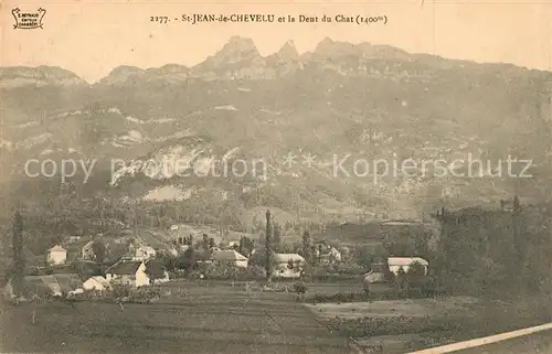 AK / Ansichtskarte Saint Jean de Chevelu Panorama et la Dent du Chat Alpes Saint Jean de Chevelu