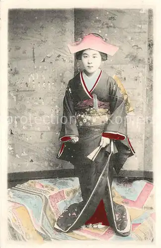 AK / Ansichtskarte Typen_Asien Frau Kimono China  Typen Asien