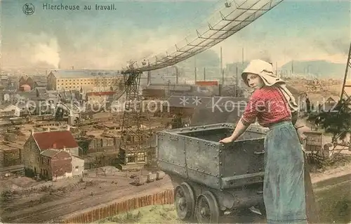 AK / Ansichtskarte Tagebau_Daylight_Mining Hiercheuse au Travail Brussels 